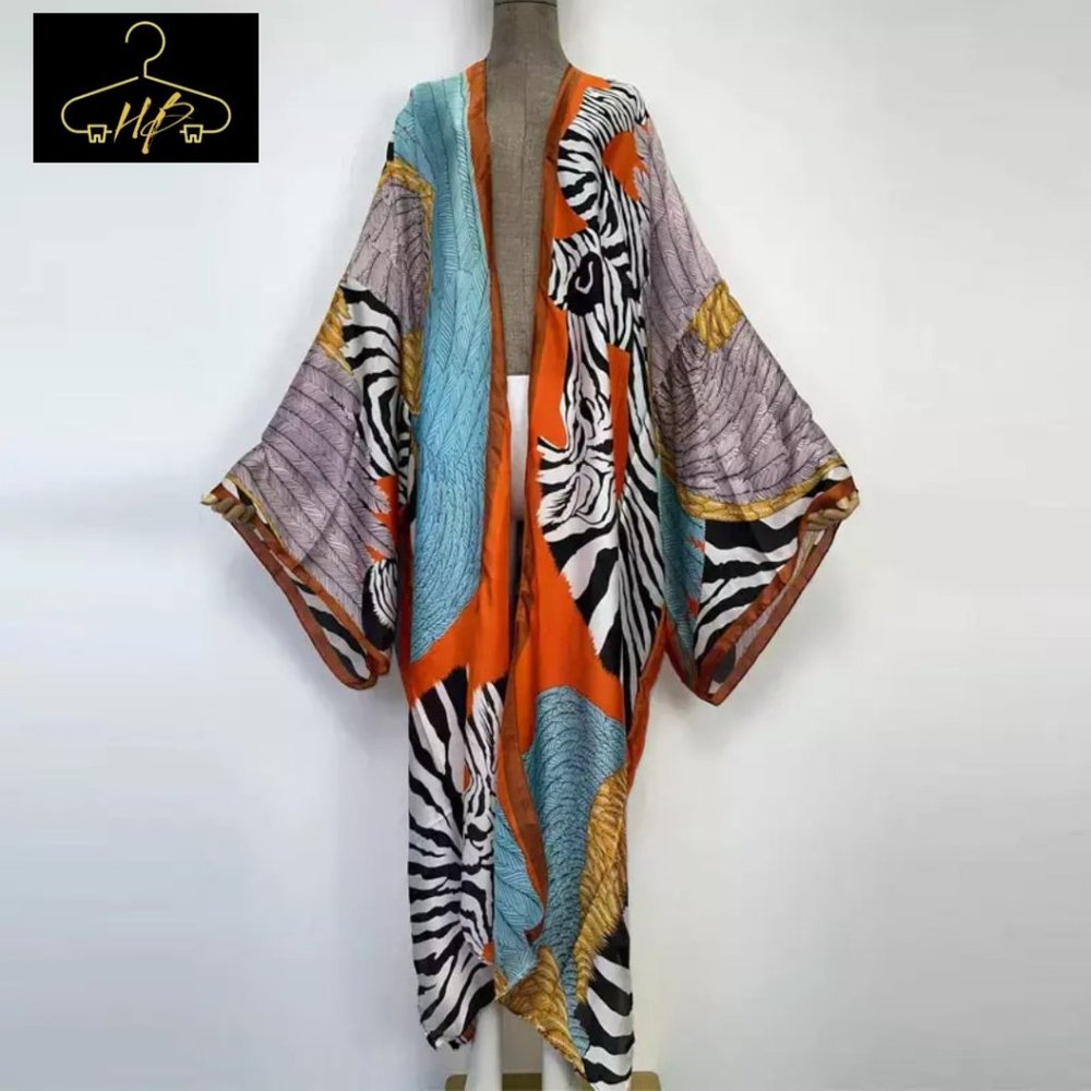 Colorful Animal Print Kimono/Duster